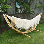 Solid Pine Arc Hammock Stand (305 cm) - Natural
