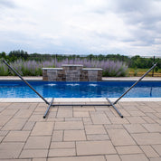 Steel Spreader Bar Hammock Stand (370 cm) - Charcoal