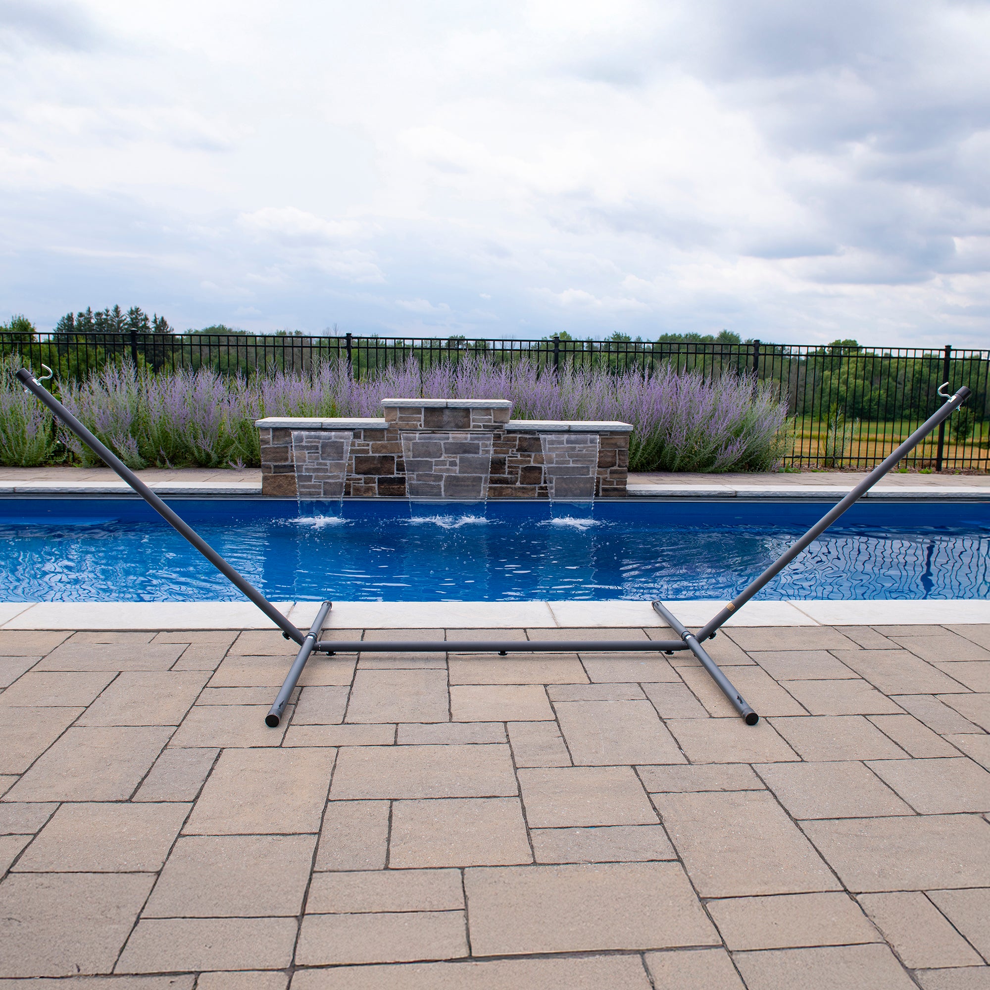 Steel Spreader Bar Hammock Stand (370 cm) - Charcoal