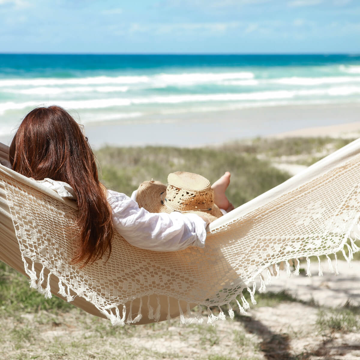 Authentic Brazilian Elegant Hammock Antique