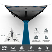 Elevate Aerial Mat - Blue & Black
