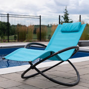 Orbital Phifer ® & Steel Lounger - True Turquoise