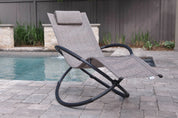 Orbital Steel Lounger - Sienna