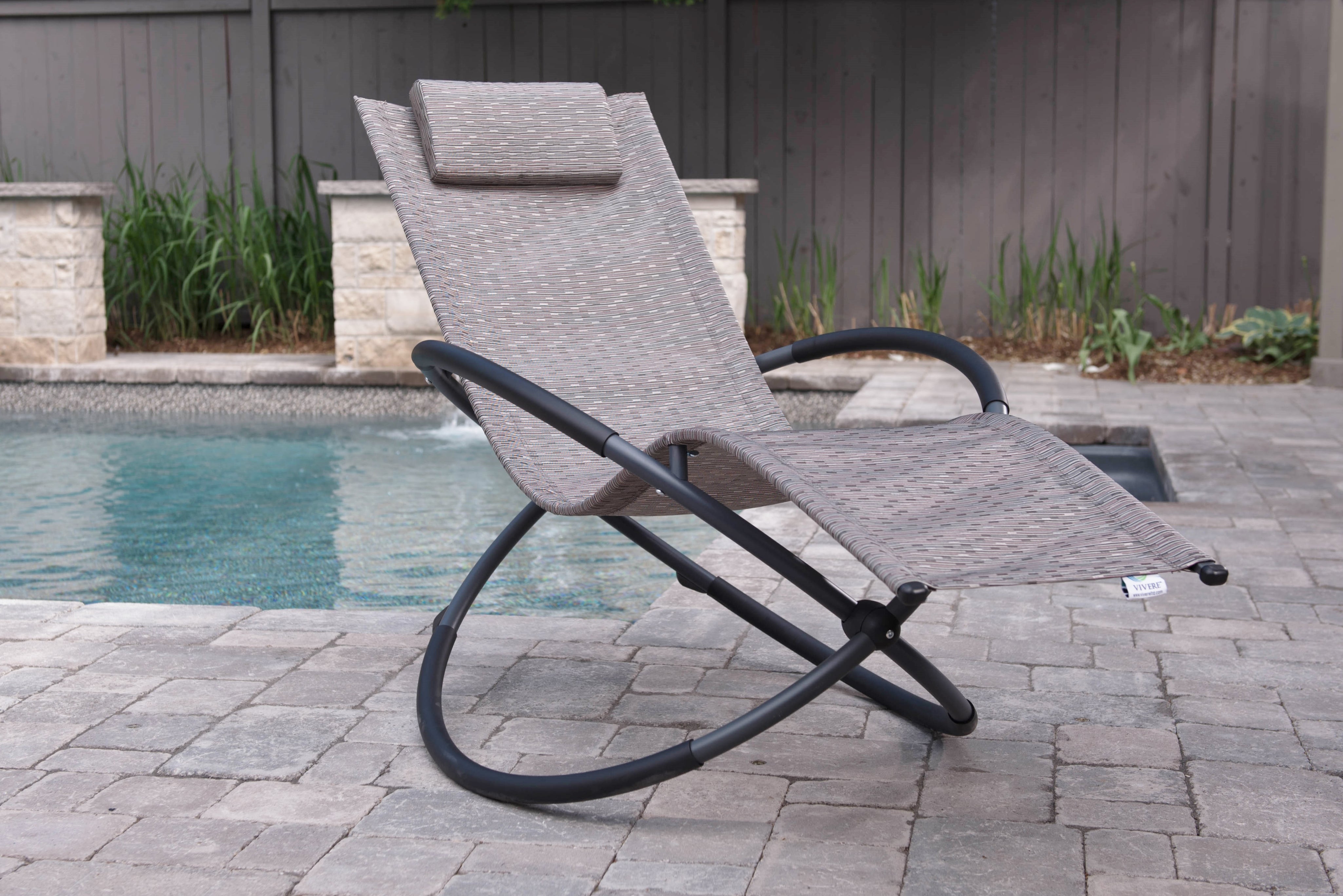 Orbital Steel Lounger - Sienna