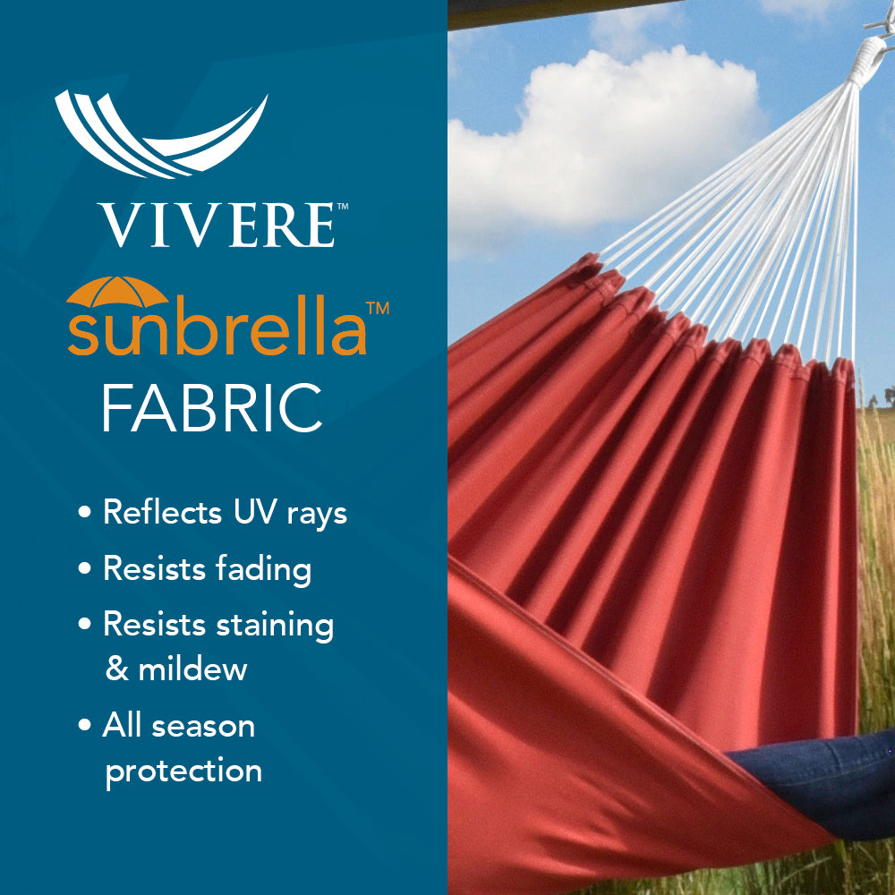 Brazilian Style Sunbrella ® Hammock - Crimson