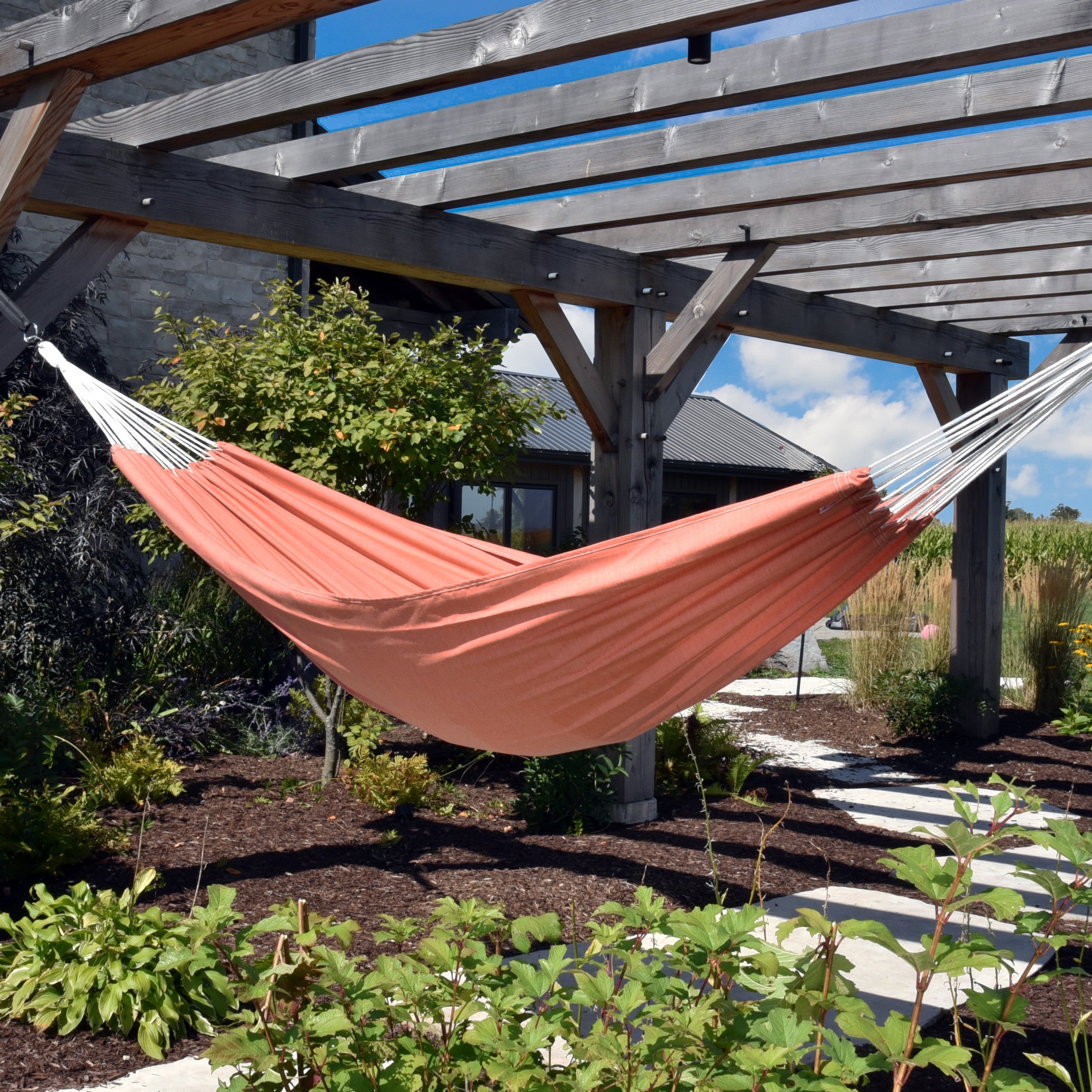 Brazilian Style Sunbrella ® Hammock - Coral