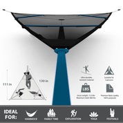 Elevate Aerial Mat - Blue & Black