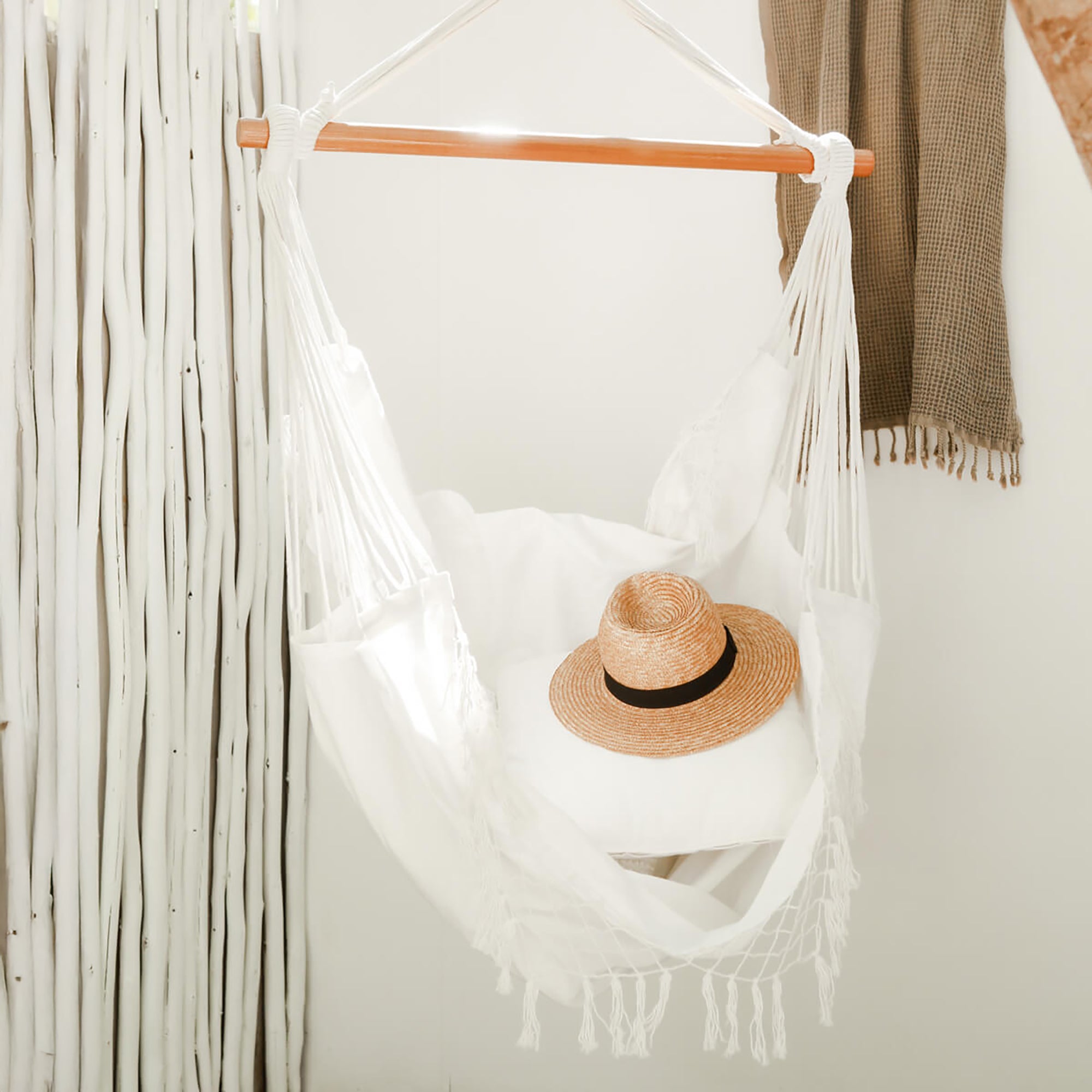 Brazilian Hammock Chair - Natural White
