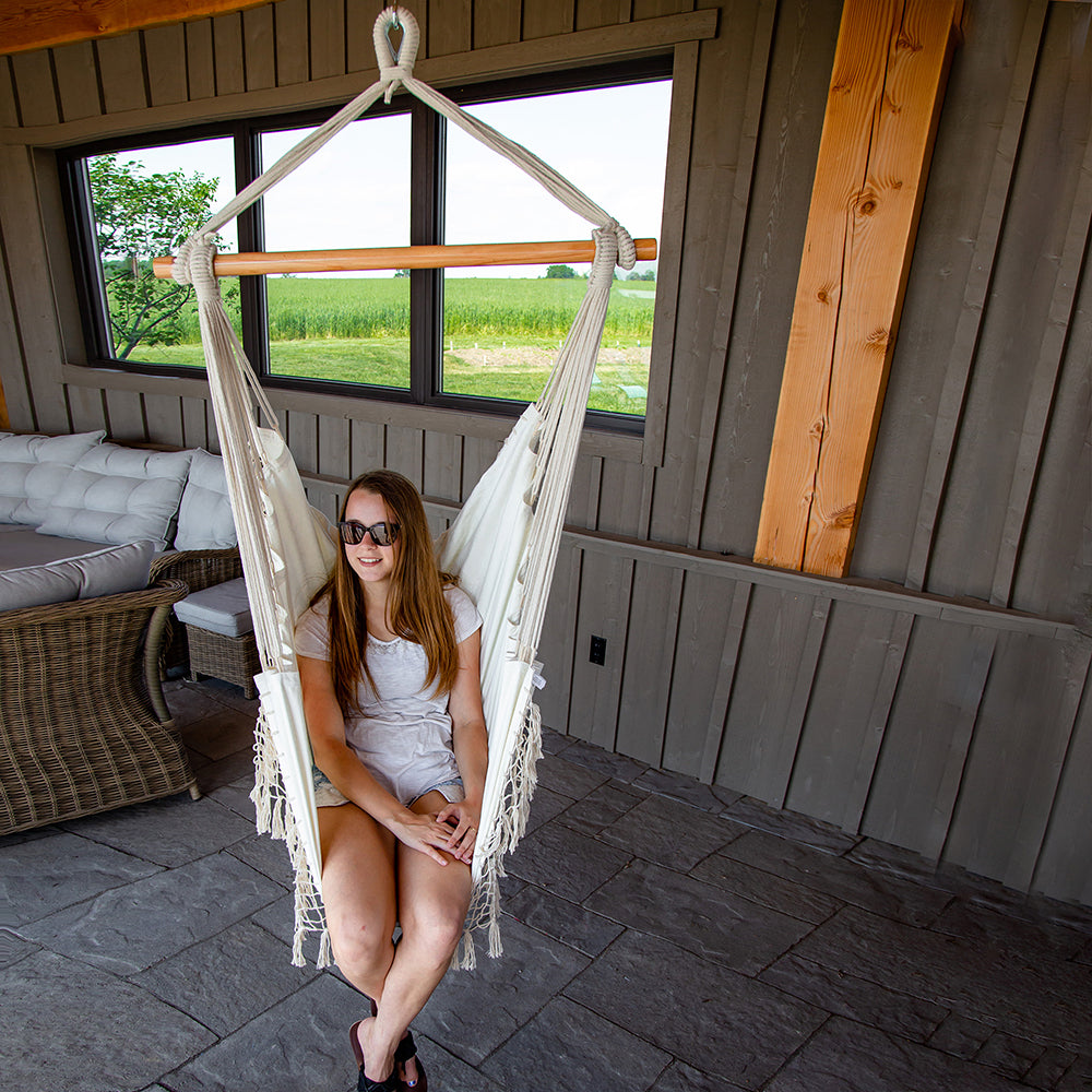 Brazilian Hammock Chair - Natural White