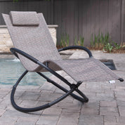Orbital Steel Lounger - Sienna