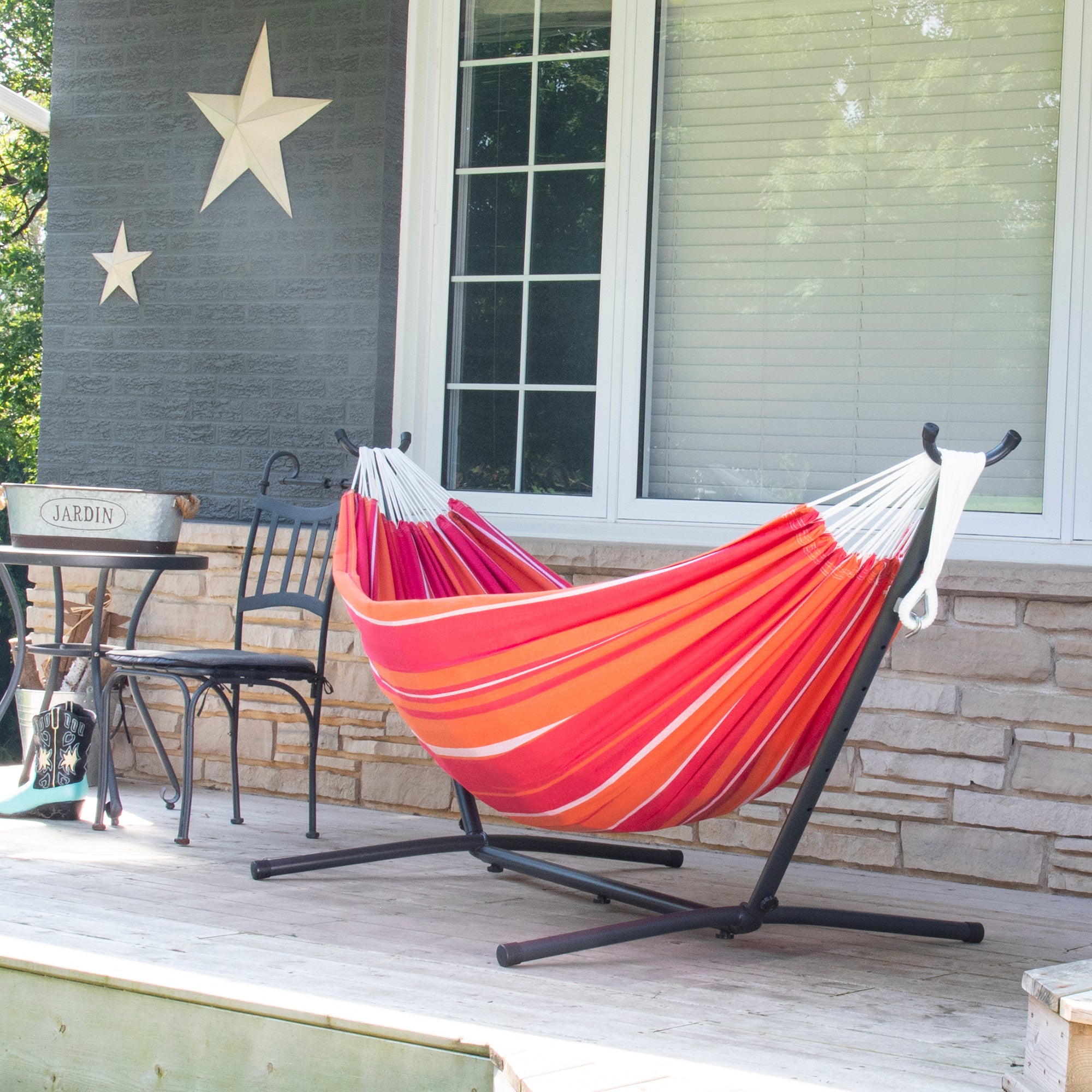 Double Cotton Hammock with Stand (250cm) - Mimosa