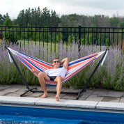Brazilian Style Hammock - Double Orange Punch