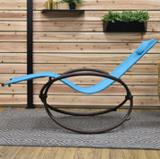 Orbital Phifer ® & Steel Lounger - True Turquoise