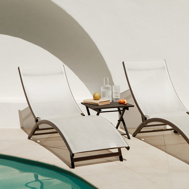 Coral Springs Phifer ® & Aluminum Lounger Set (3pc) - Macchiato