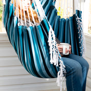 Brazilian Hammock Chair - Blue Lagoon