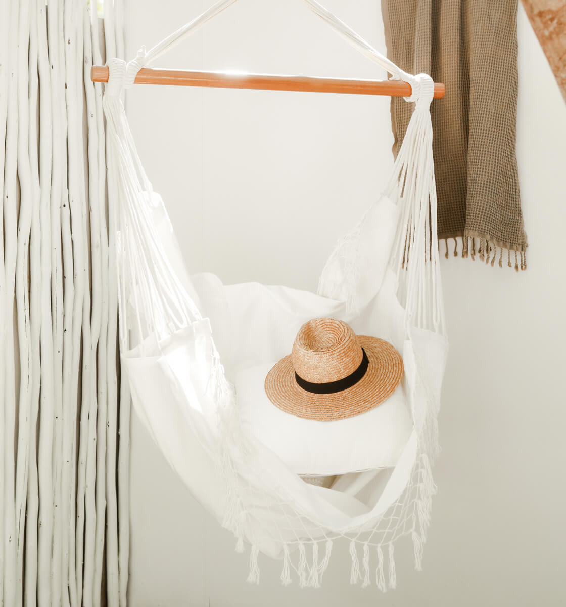 Brazilian Hammock Chair - Natural White