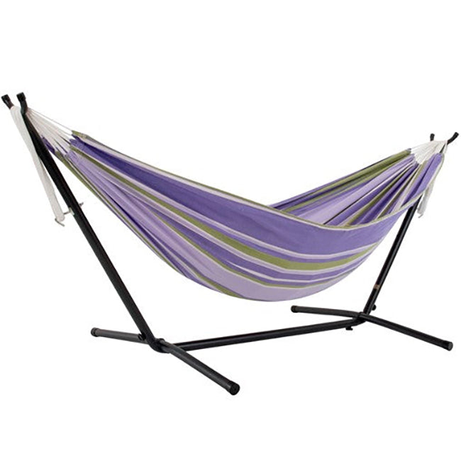 Double Cotton Hammock with Metal Stand Combo (250cm) Tranquility