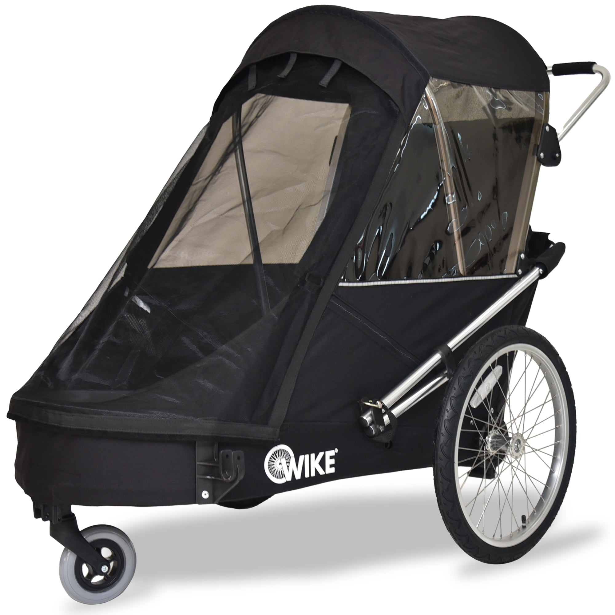 Wike Special Needs Large Bike Trailer with Stroller & Jogging Kit - Black