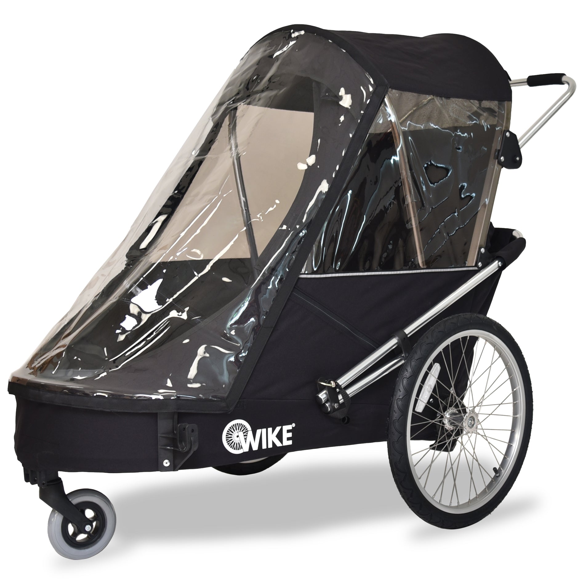 Wike Special Needs Large Bike Trailer with Stroller & Jogging Kit - Black