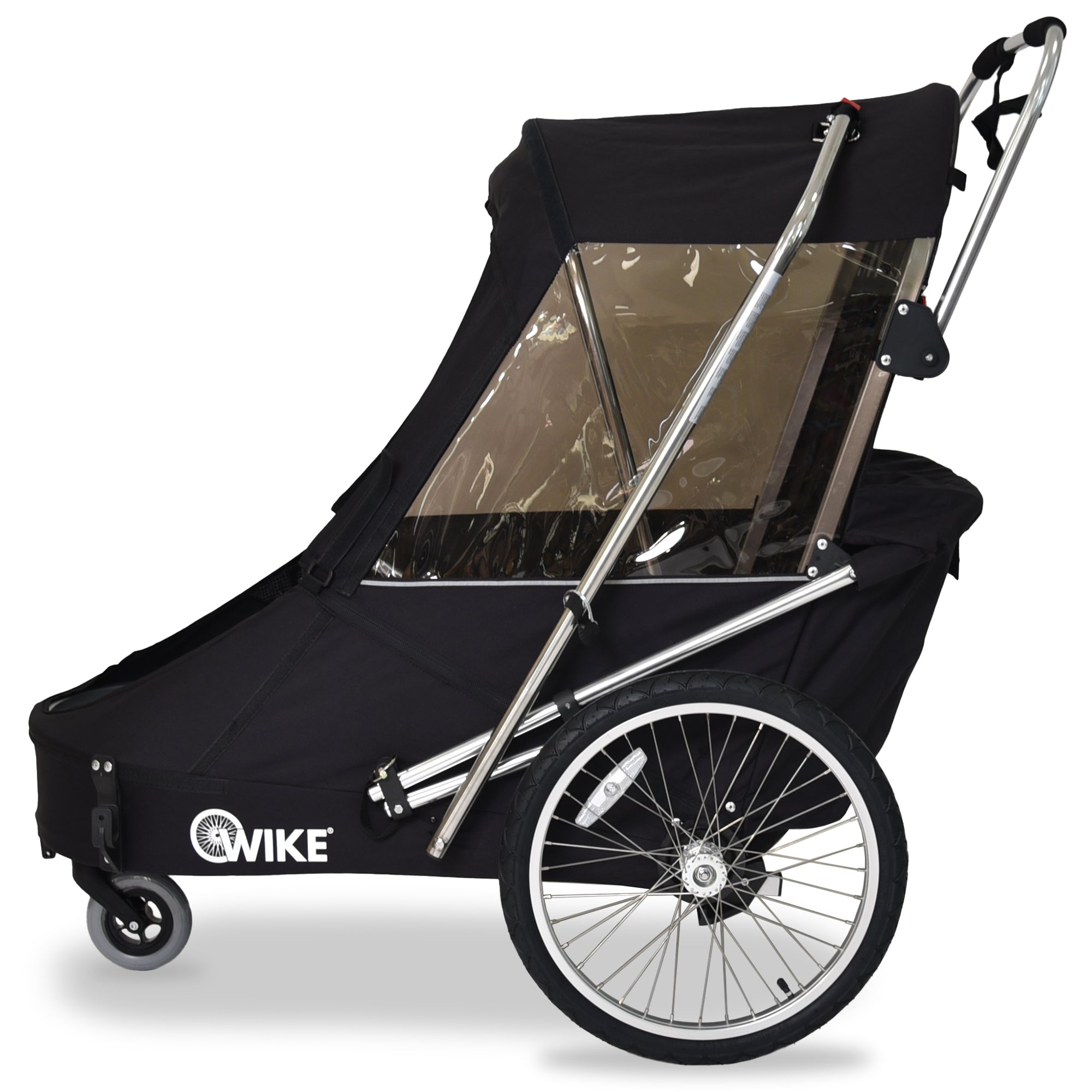 Wike Special Needs Large Bike Trailer with Stroller & Jogging Kit - Black