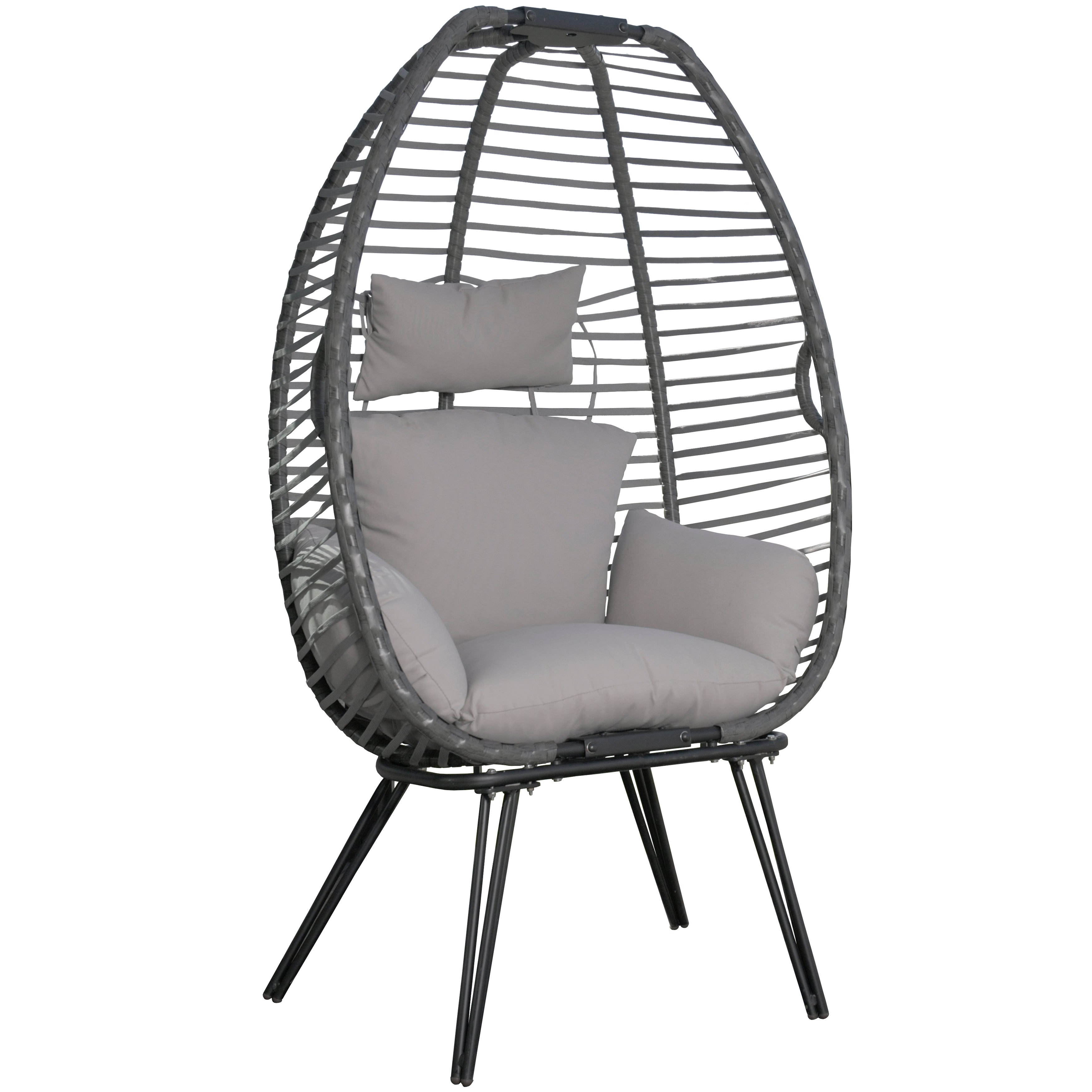 Nest Chair with Legs - Moonstone