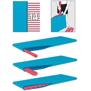 Noodle Floatz Single Swim Mat with 14 Noodles - True Turquoise