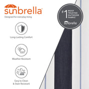 Double Sunbrella® Hammock with Stand (280cm) - Harbor