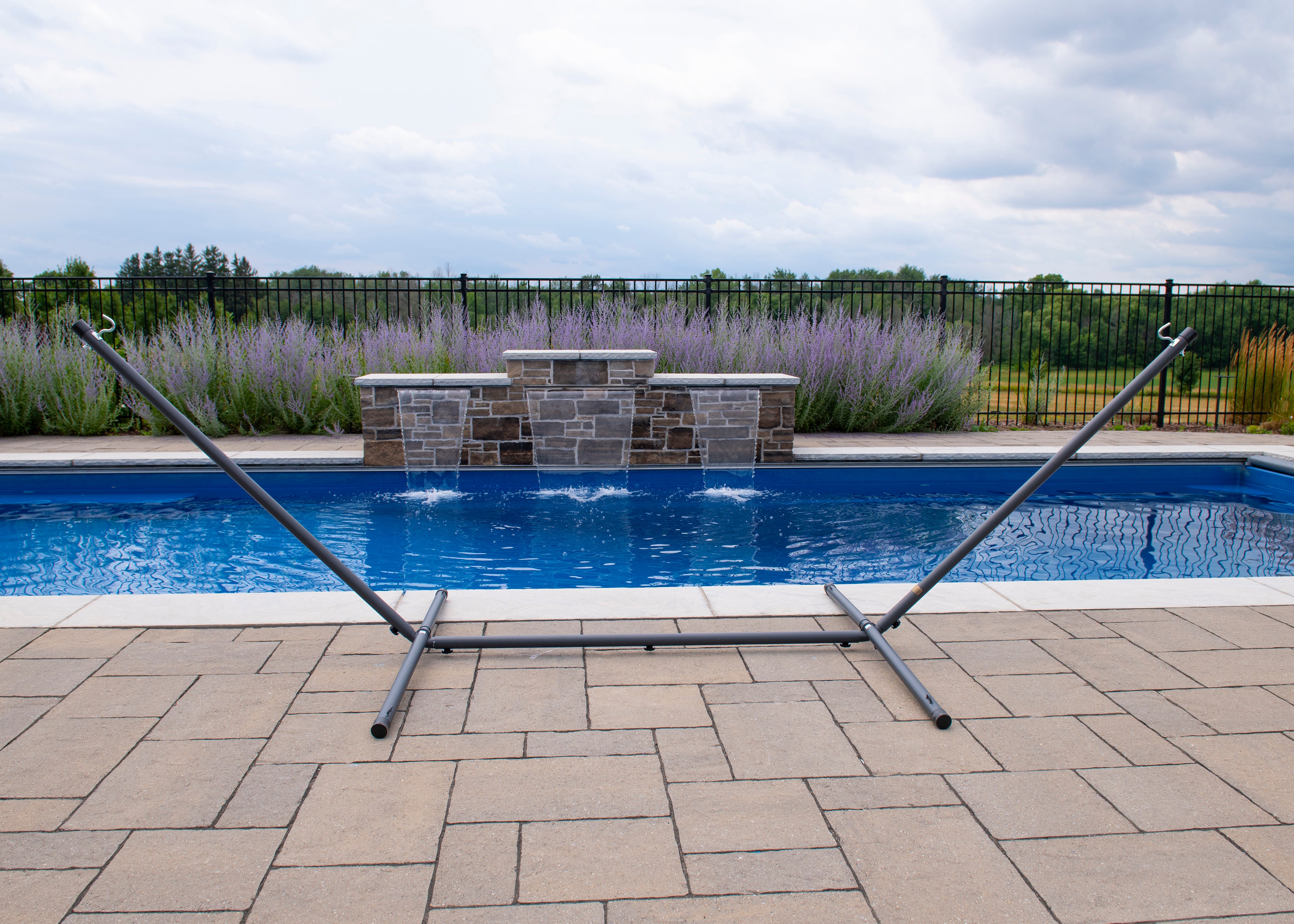 3-Beam Steel Stand (15ft) - Black