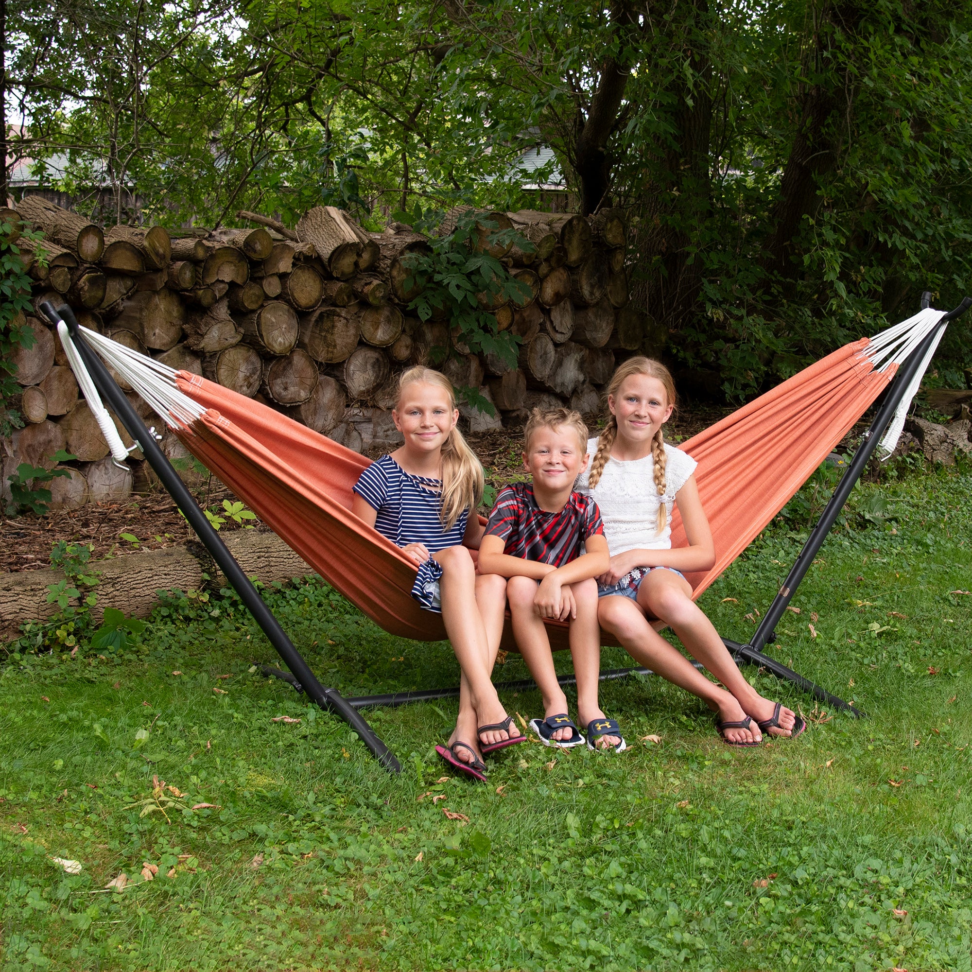 Brazilian Style Sunbrella ® Hammock - Coral