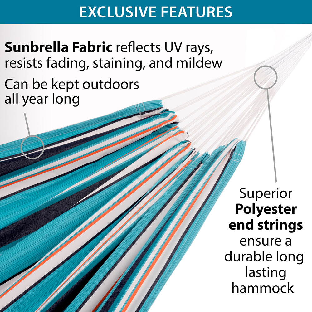 Brazilian Style Sunbrella ® Hammock - Crimson