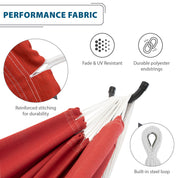 Brazilian Style Sunbrella ® Hammock - Crimson