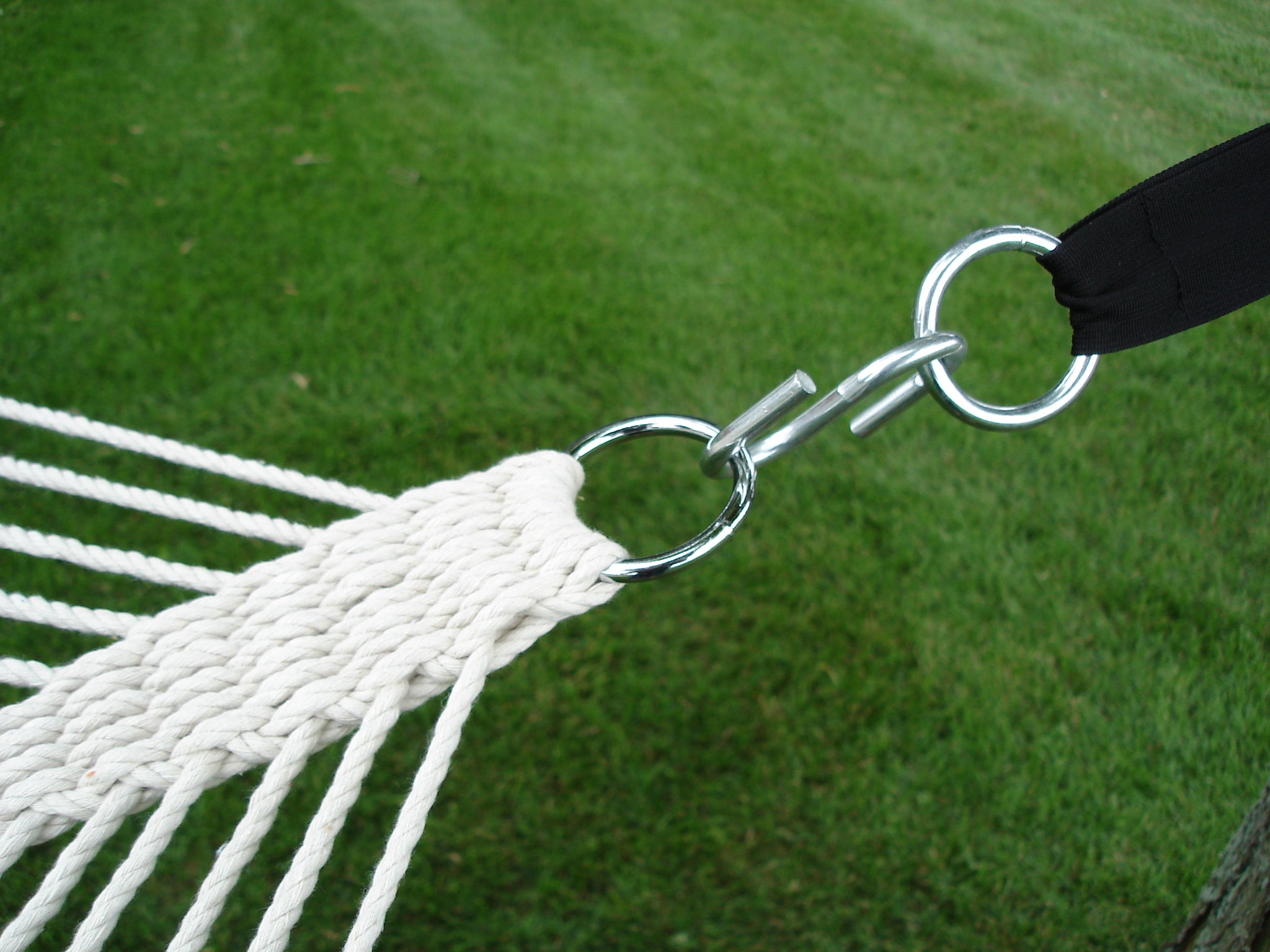 Cotton Rope Spreader Bar Hammock - Natural