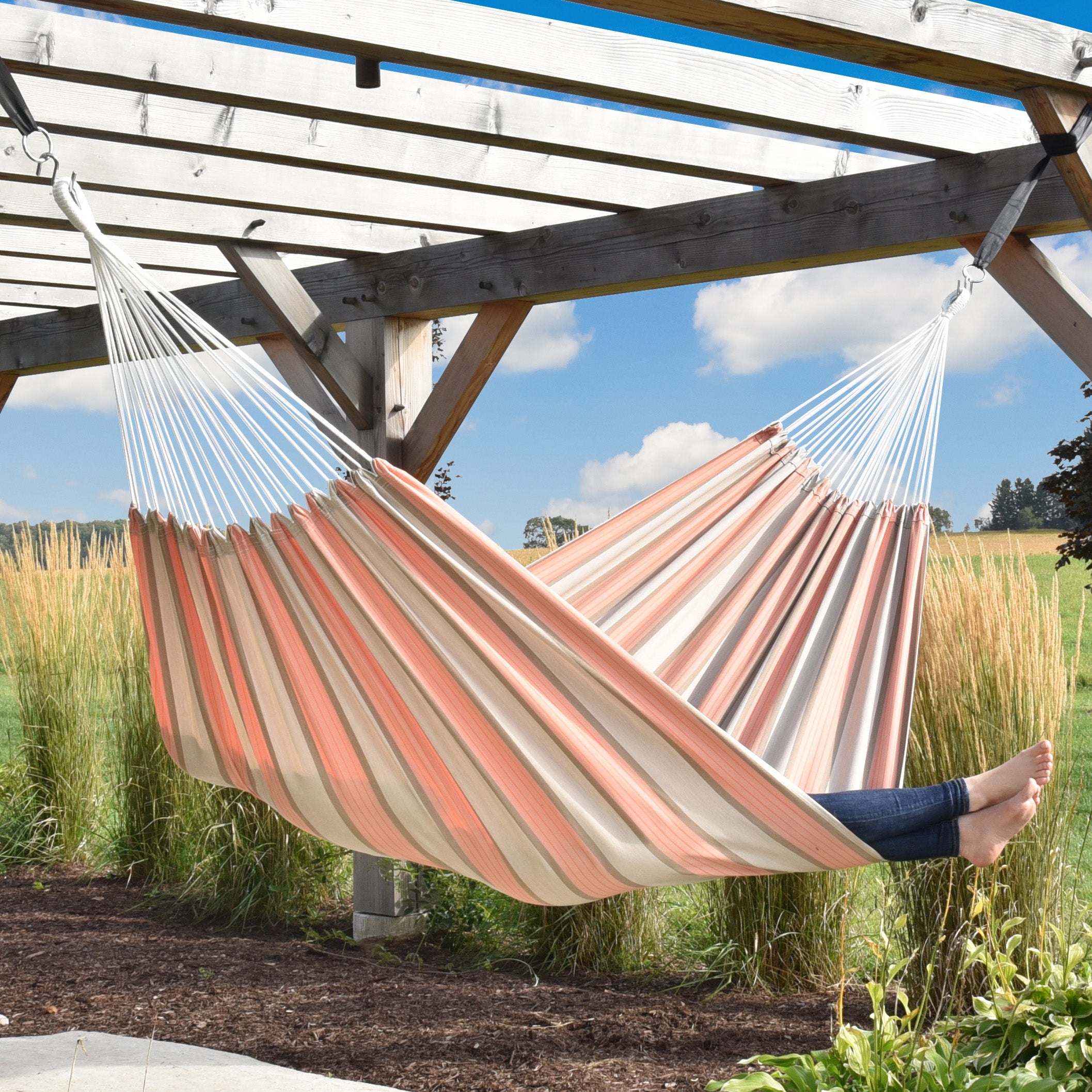 Brazilian Style Sunbrella ® Hammock - Cameo