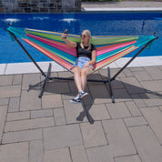 Double Cotton Hammock with Stand (250cm) - Byron Bay