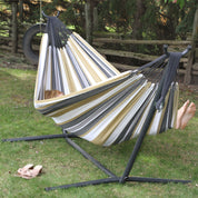 Double Cotton Hammock with Stand (250cm) - Desert Moon