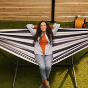 Double Sunbrella® Hammock with Stand (280cm) - Harbor