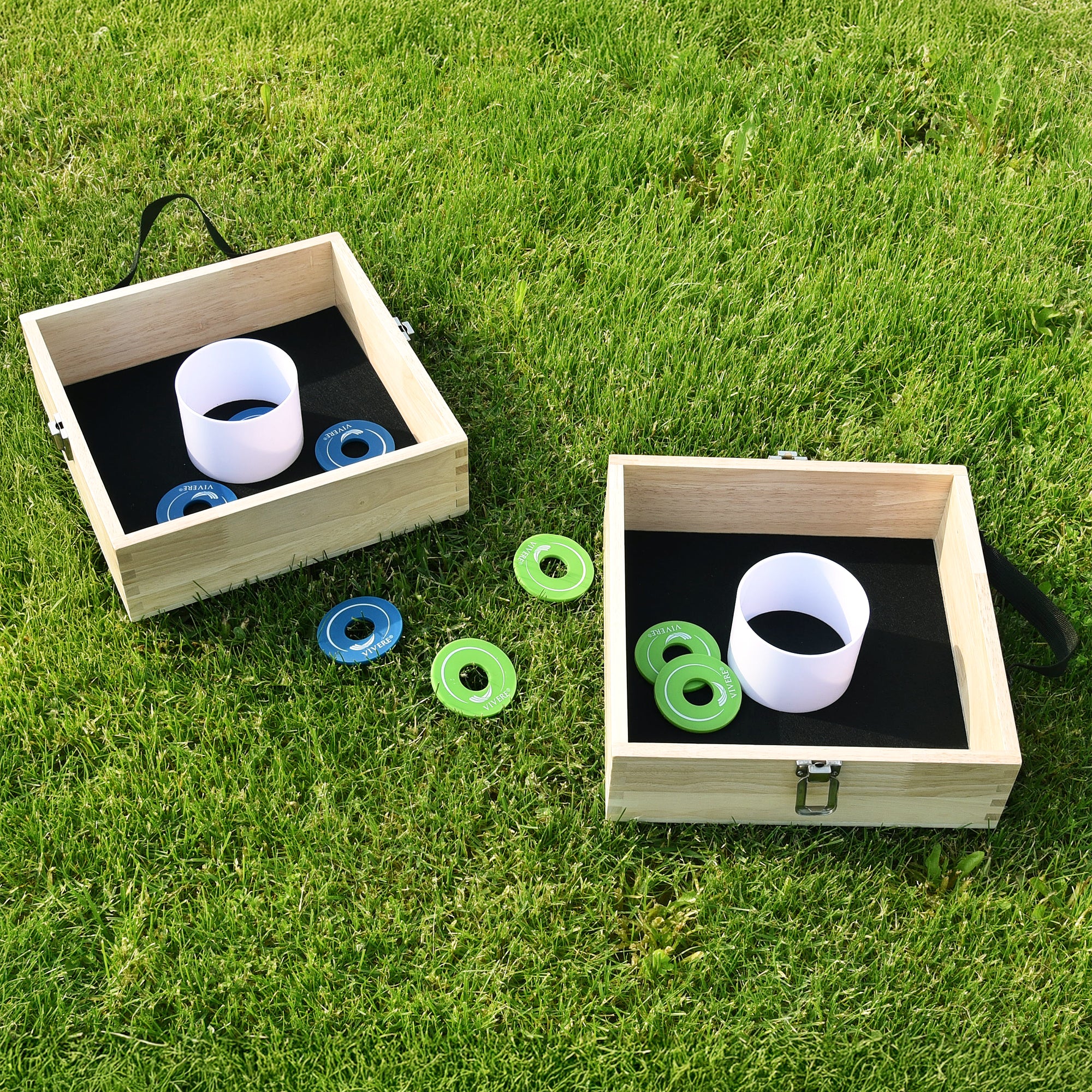 Washer Toss Tournament Edition Outdoor Game - Blue and Green