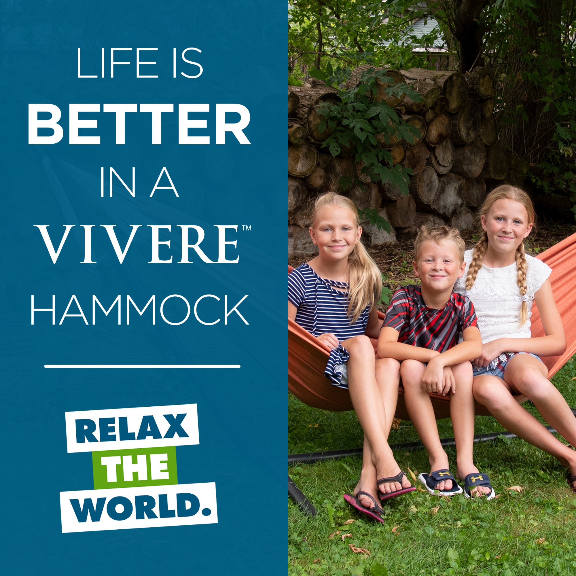 Brazilian Style Sunbrella ® Hammock - Coral