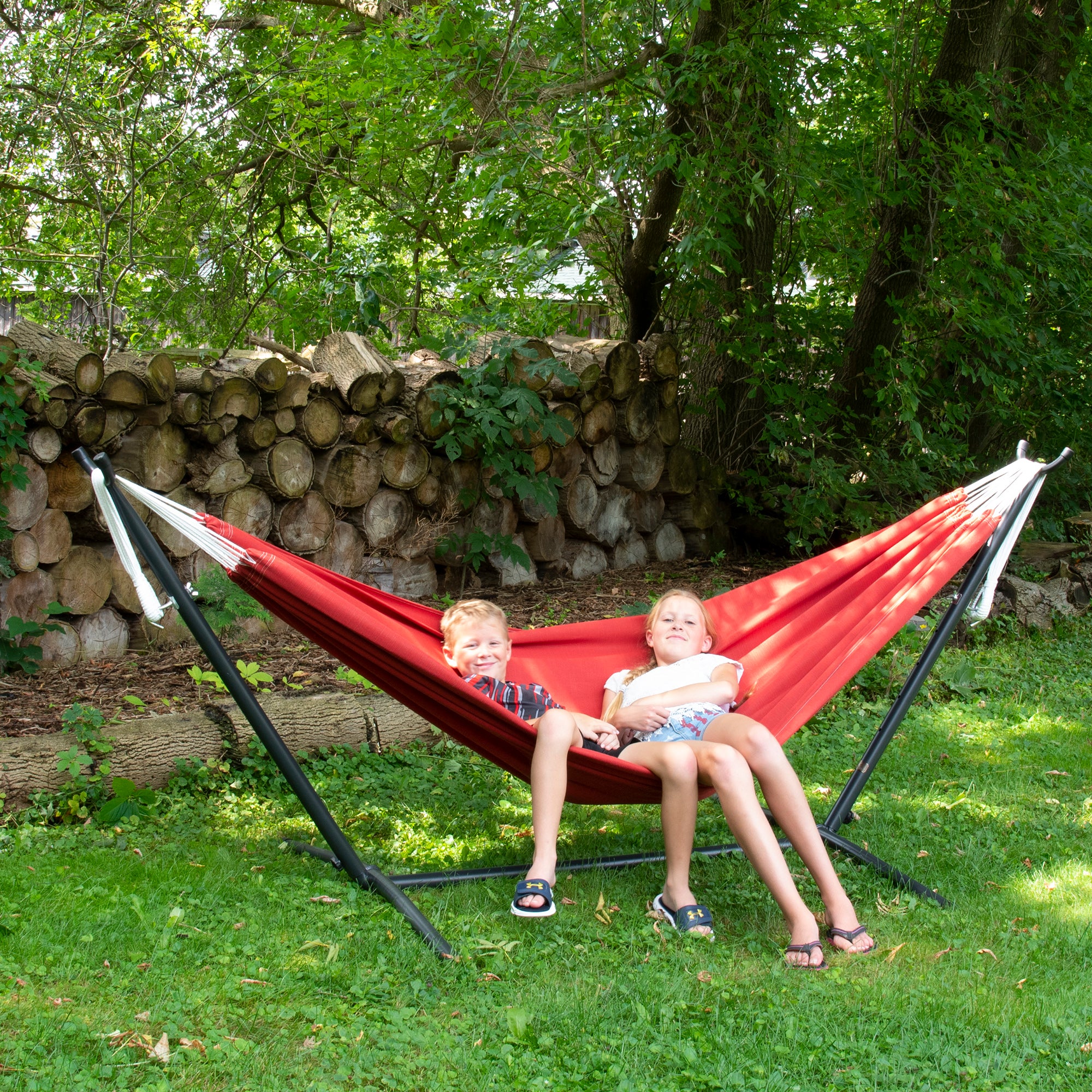 Brazilian Style Sunbrella ® Hammock - Crimson