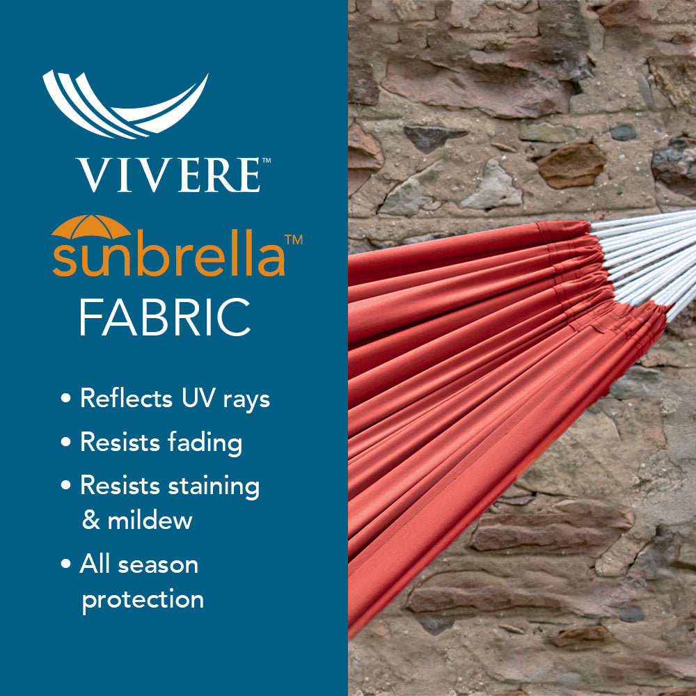 Brazilian Style Sunbrella ® Hammock - Coral