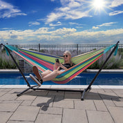Double Cotton Hammock with Stand (250cm) - Byron Bay