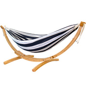 Double Sunbrella® Hammock with Solid Pine Stand (260cm) - Harbor