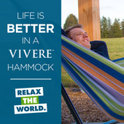 Double Cotton Hammock with Stand (250cm) - Retro