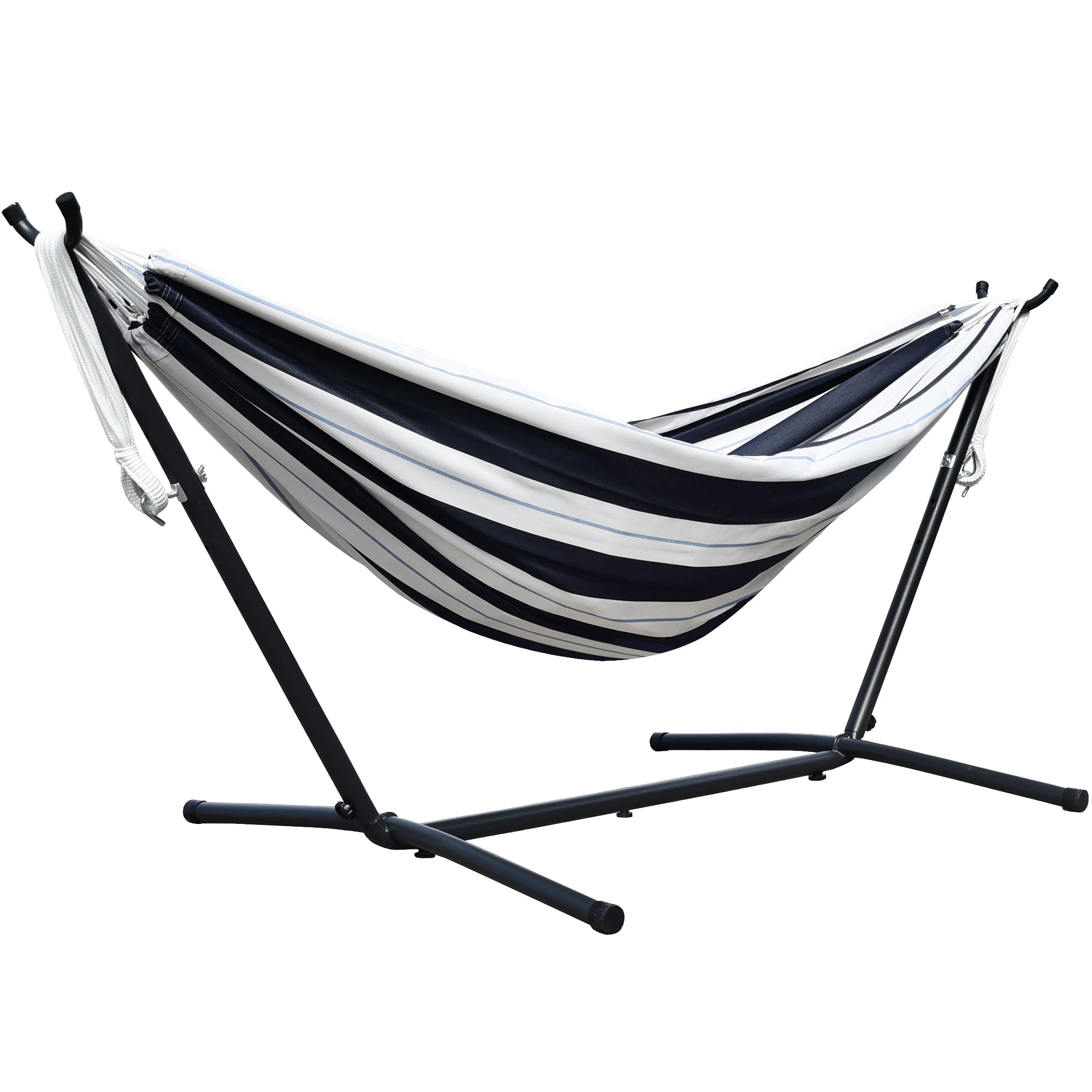 Double Sunbrella® Hammock with Stand (280cm) - Harbor