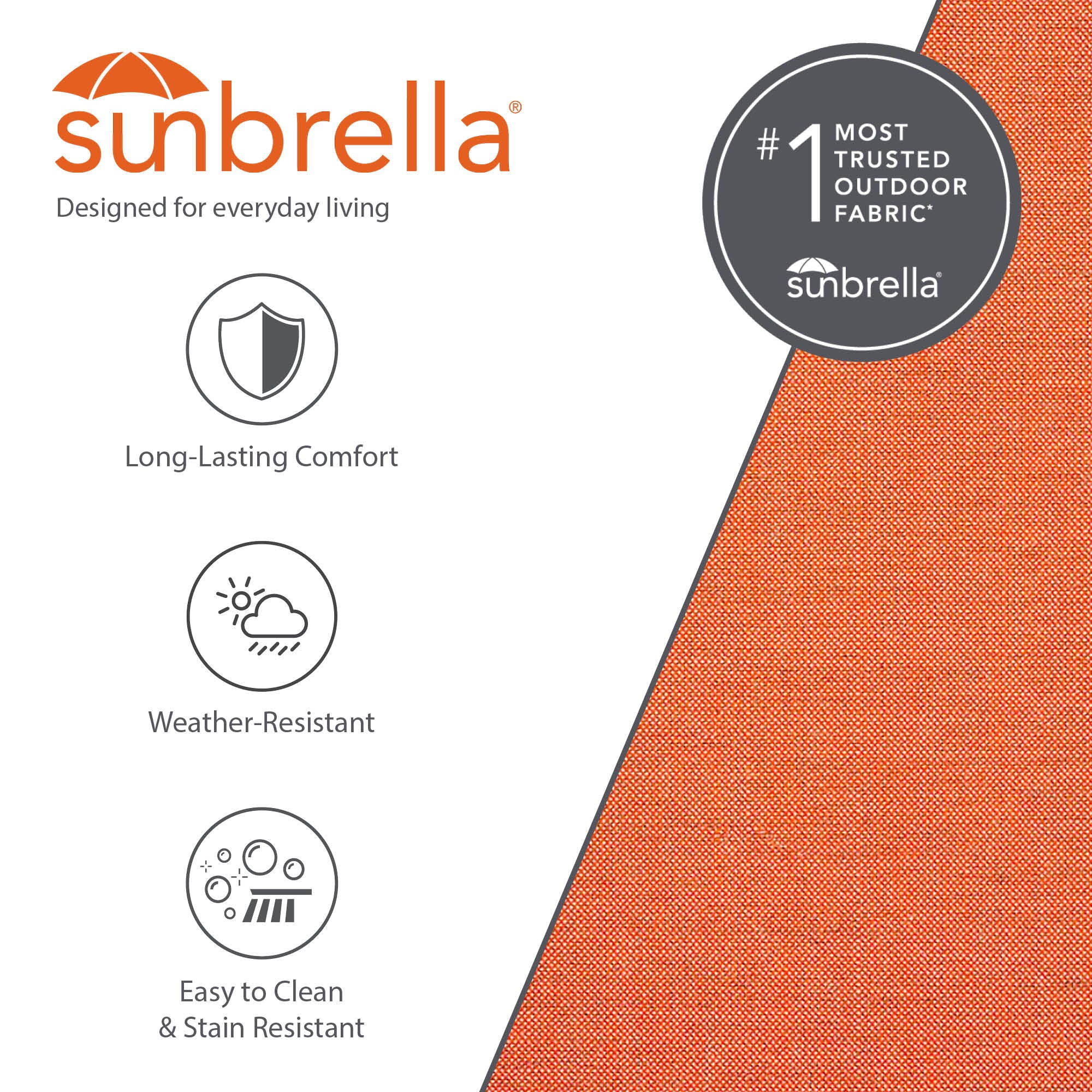 Brazilian Style Sunbrella ® Hammock - Coral