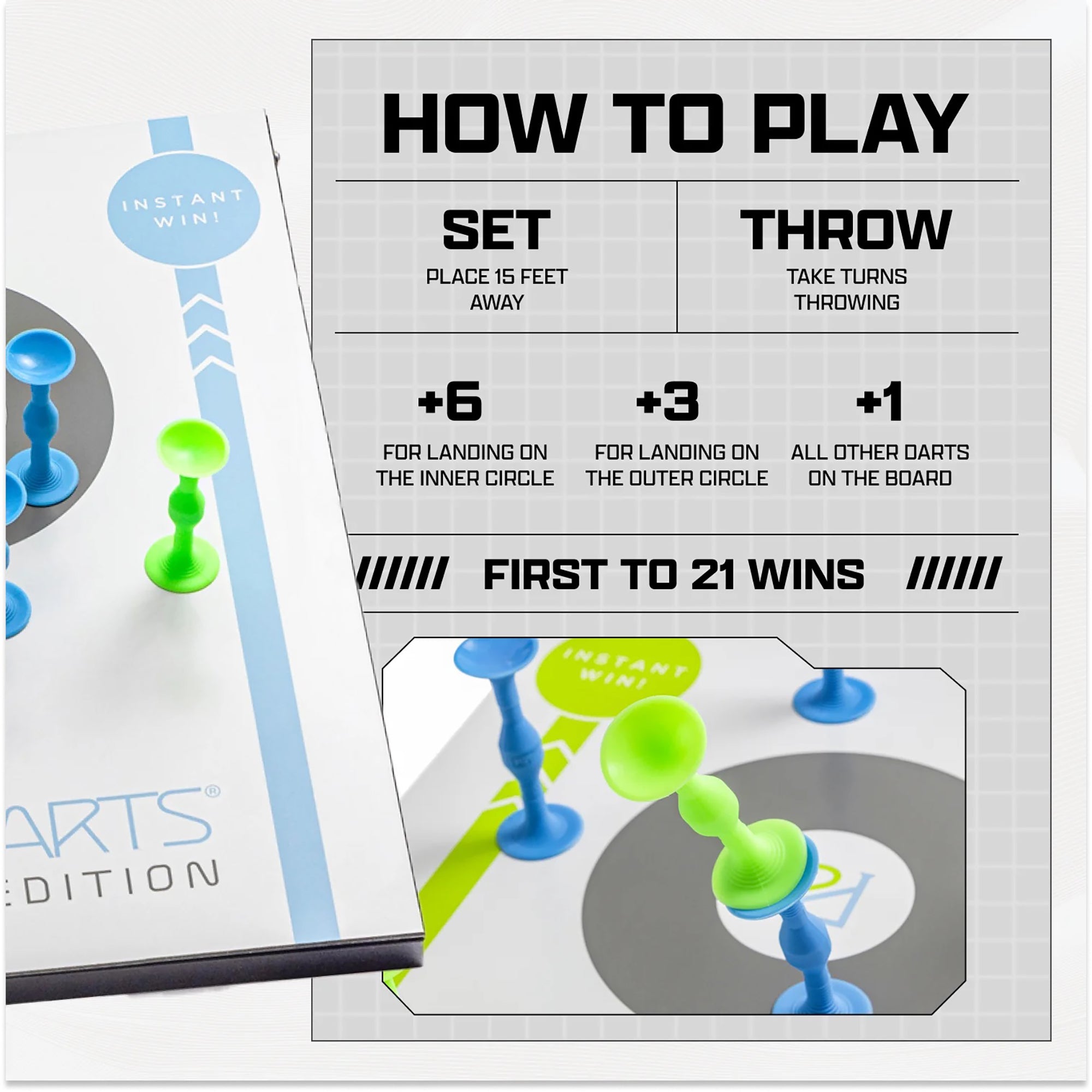Popdarts Board Edition Set - Blue/Green