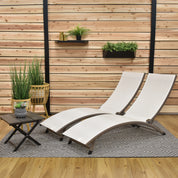 Coral Springs Phifer¬Æ & Aluminum Lounger Set (3pc) - Pearl