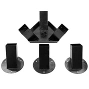 Steel Tripod BRAKITS for 4x4 Posts - Black