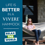 Double Sunbrella® Hammock with Solid Pine Stand (260cm) - Dove
