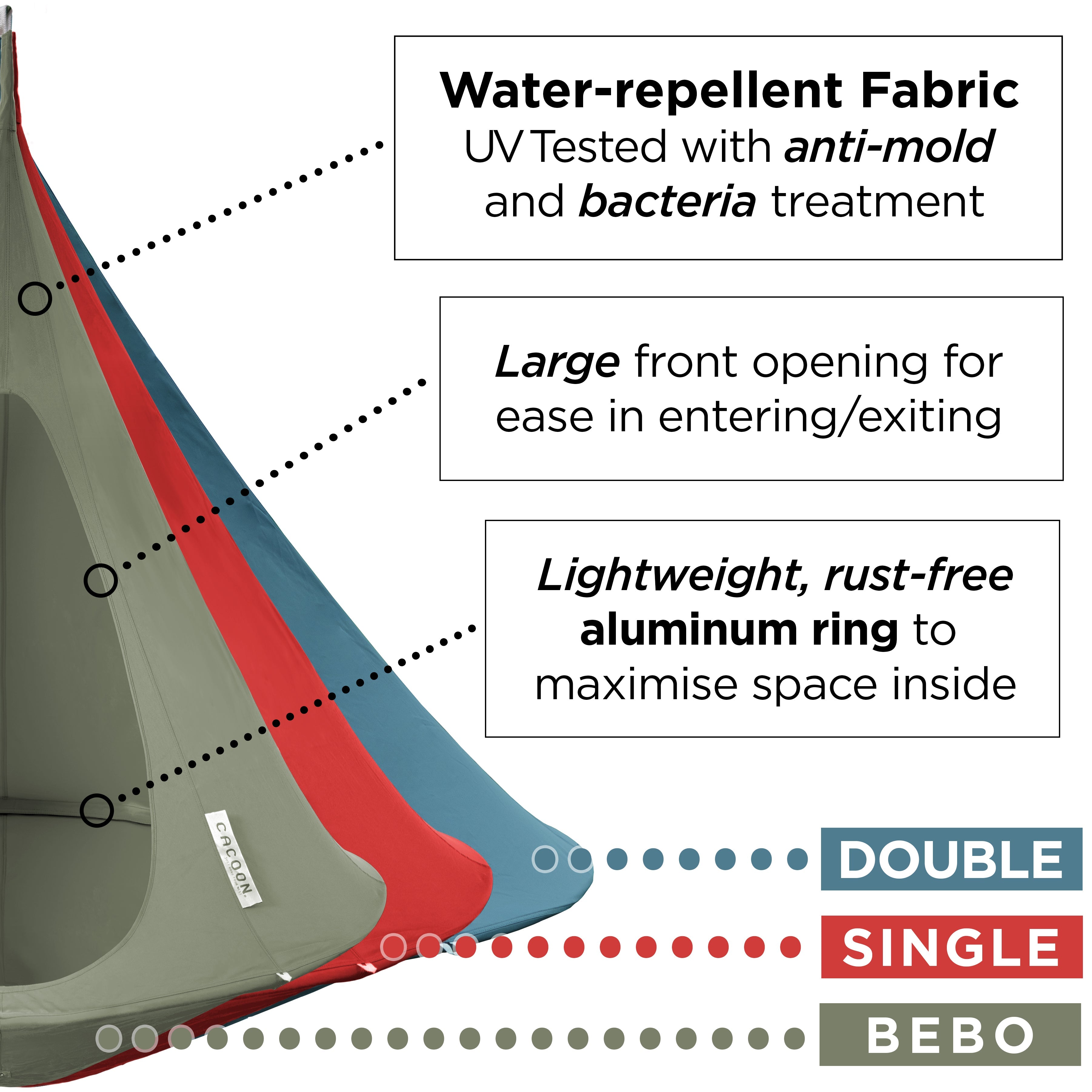 Double Cacoon - Mulberry